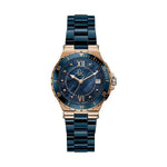 Ladies' Watch GC Watches Y42003L7 - 36mm Blue Dial with Pink Stainless Steel Case - Allen-Fitness