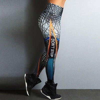 Cross Border European and American Popular Yoga Exercise Leggings - High Waist &amp; Raised Hips - Allen-Fitness