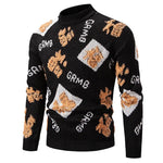 New Knitwear Half Turtleneck Fashion Sweater Men - Stylish, Cozy & Versatile for All Occasions - Allen-Fitness