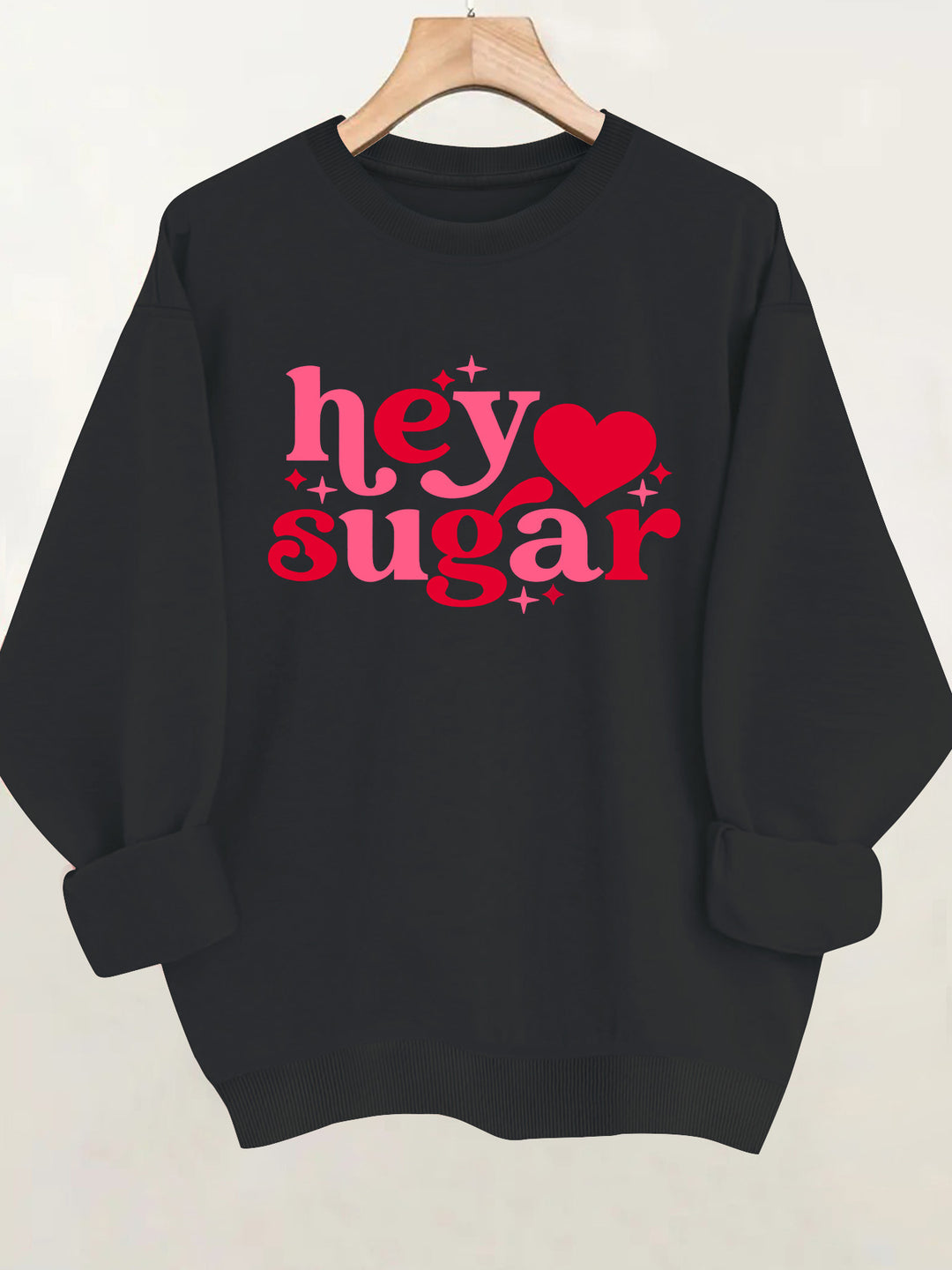 Round neck fleece hoodie