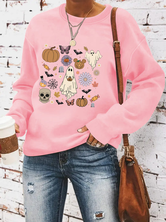 Round neck sweatshirt sports sweatshirt