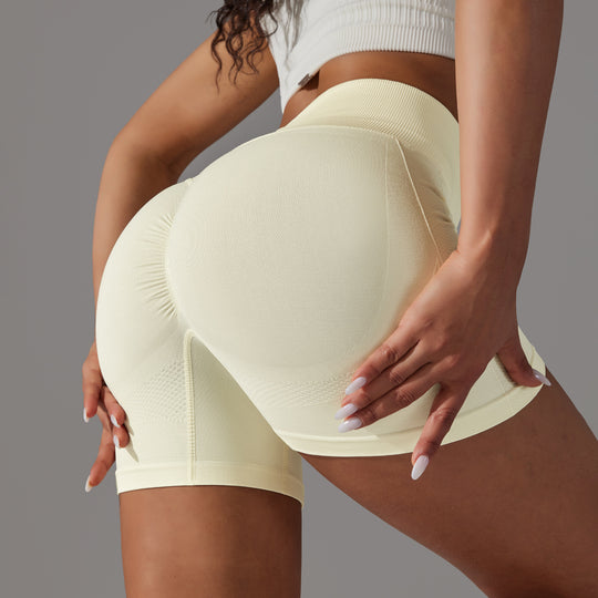 Seamless Tight Belly Trimming Hip High Elasticity Yoga Shorts - Premium Fitness &amp; Activewear for Men &amp; Women|UK