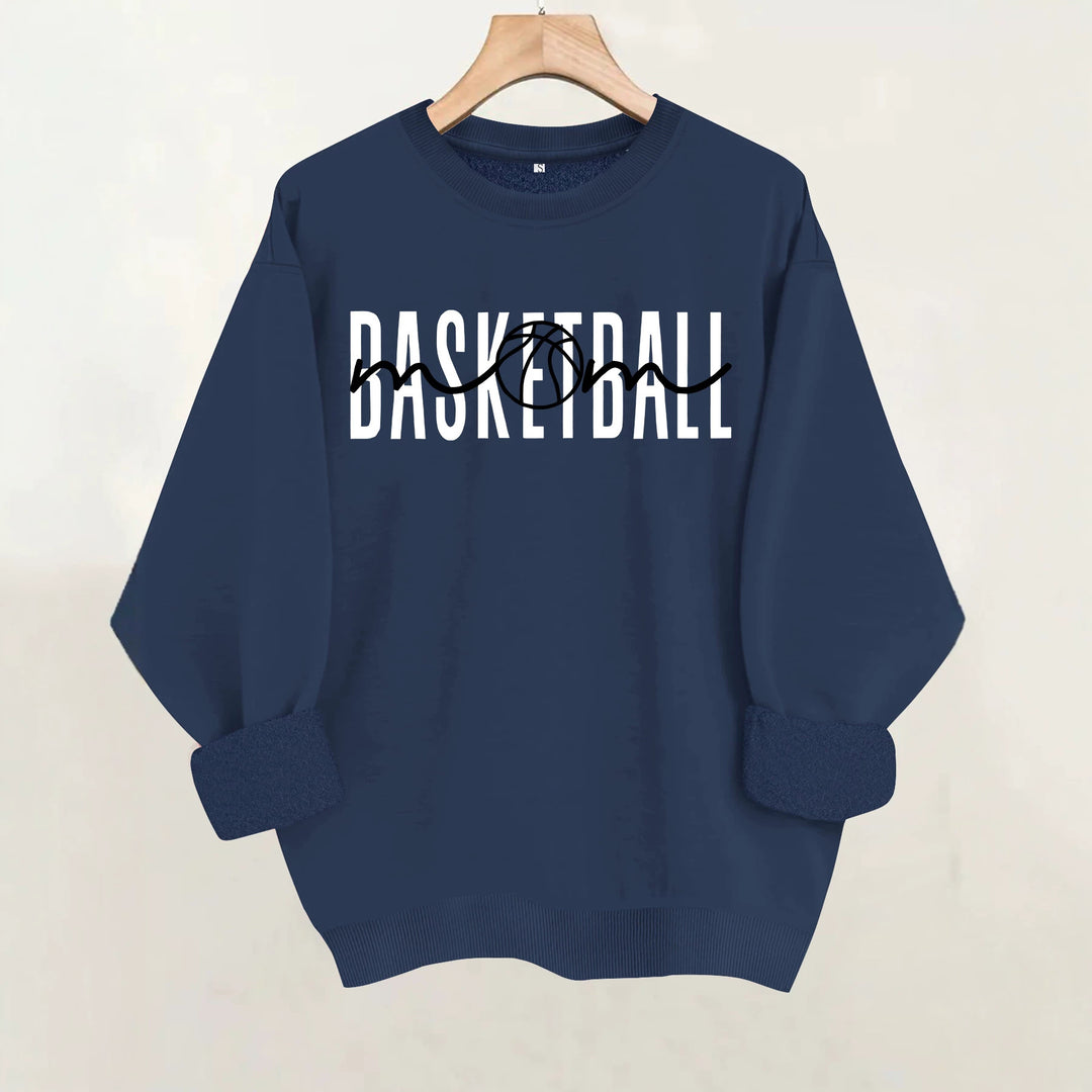 Loose velvet sweatshirt