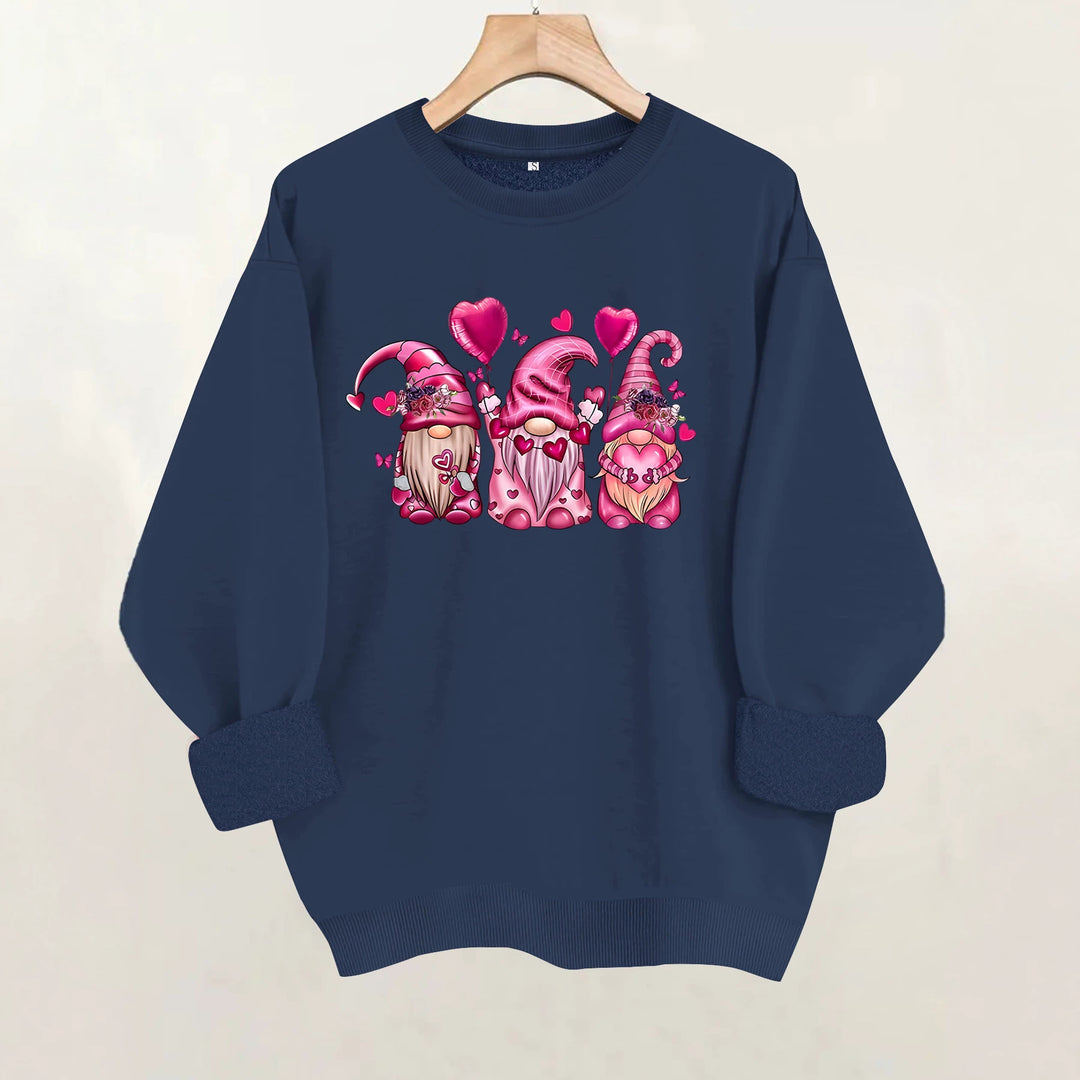 Round neck long sleeved sweatshirt