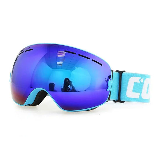 Ultimate Anti-Fog Ski Goggles for Winter Sports - Unisex &amp; Large Spherical Fit - Allen-Fitness