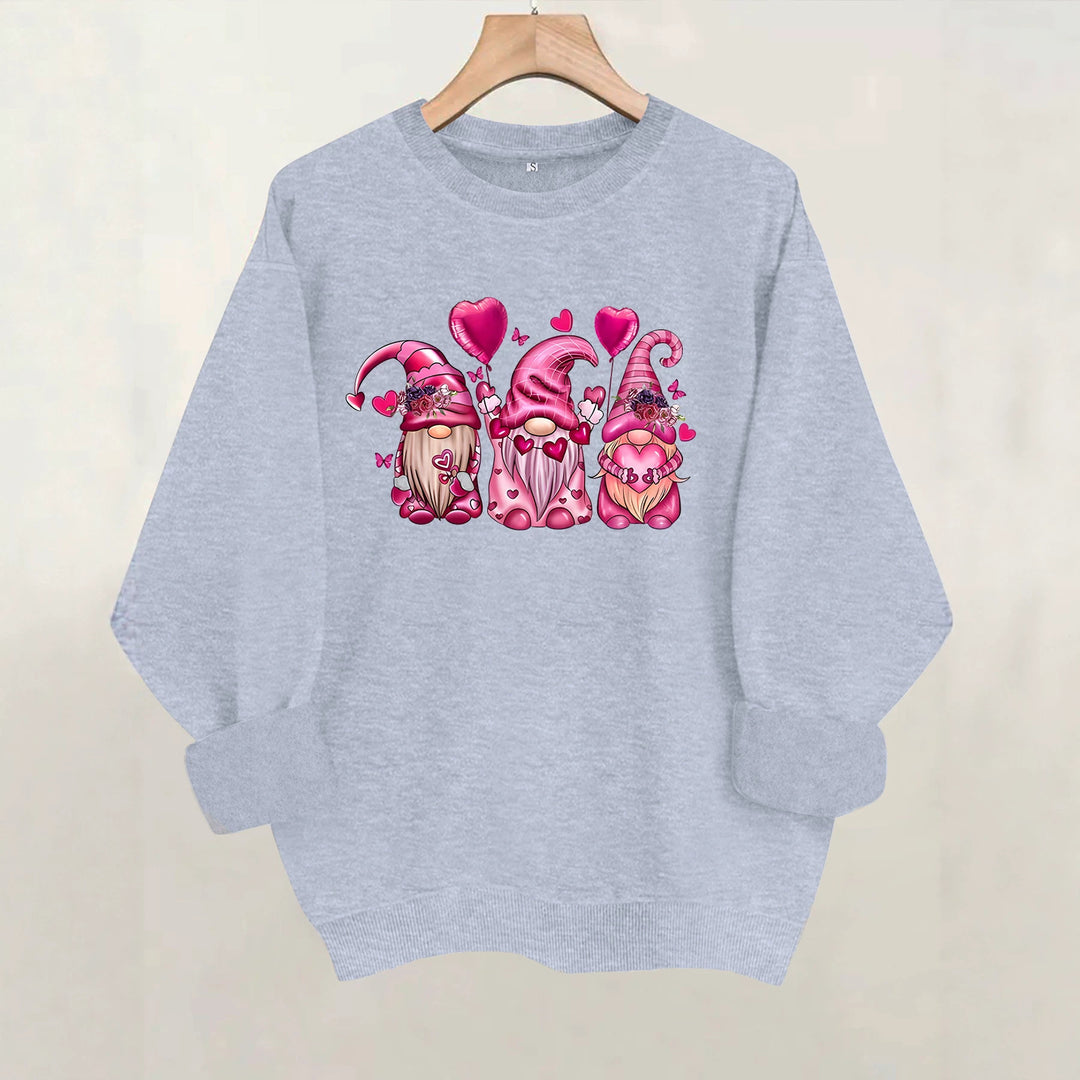 Round neck long sleeved sweatshirt