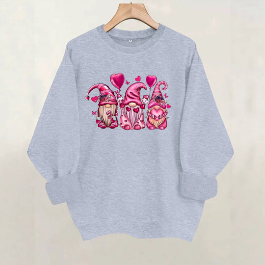 Round neck long sleeved sweatshirt