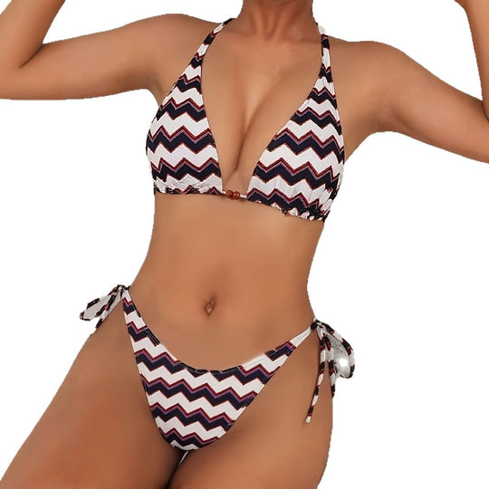 Warm Reminder Triangle Bikini Sports Split