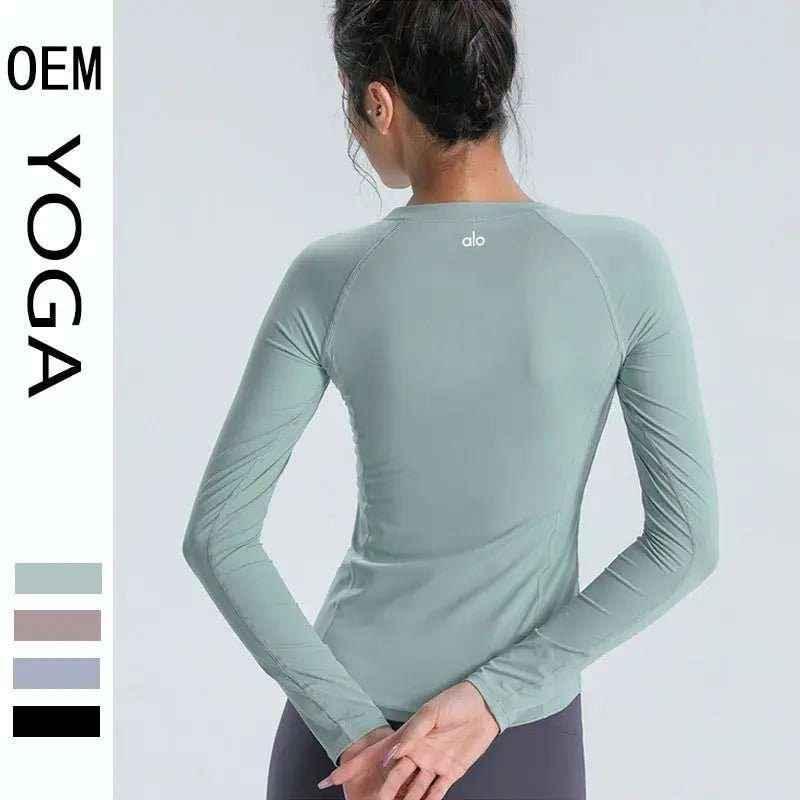 Women's Long Sleeve Alo Yoga Top | Breathable Athletic Activewear - Allen-Fitness