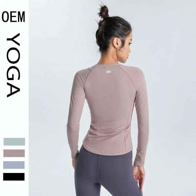 Women's Long Sleeve Alo Yoga Top | Breathable Athletic Activewear - Allen-Fitness