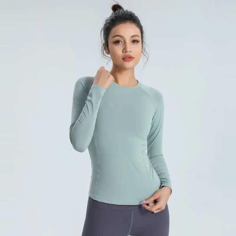 Women's Long Sleeve Alo Yoga Top | Breathable Athletic Activewear - Allen-Fitness