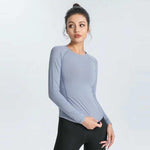 Women's Long Sleeve Alo Yoga Top | Breathable Athletic Activewear - Allen-Fitness