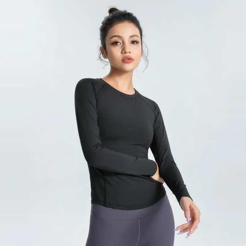 Women's Long Sleeve Alo Yoga Top | Breathable Athletic Activewear - Allen-Fitness