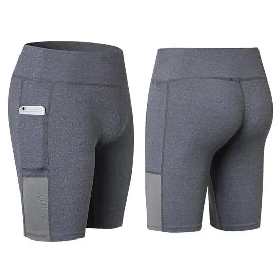 All Seasons Yoga Shorts Stretchable With Phone Pocket - Allen-Fitness