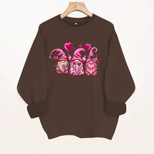 Round neck long sleeved sweatshirt
