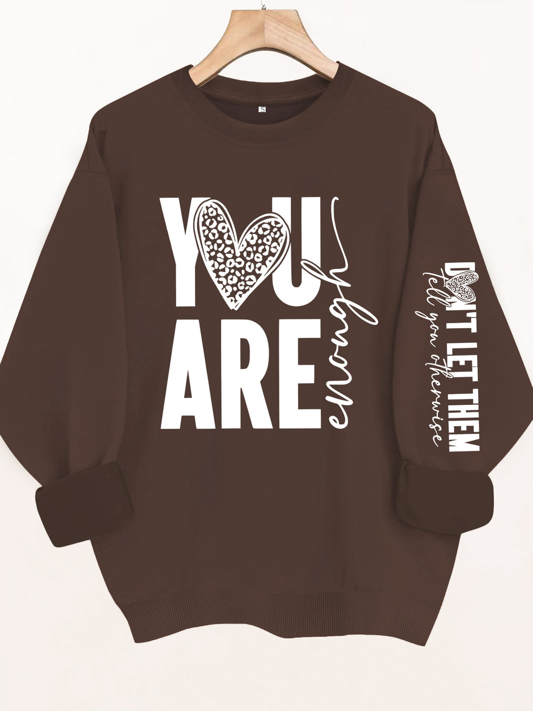 Round neck fleece hoodie