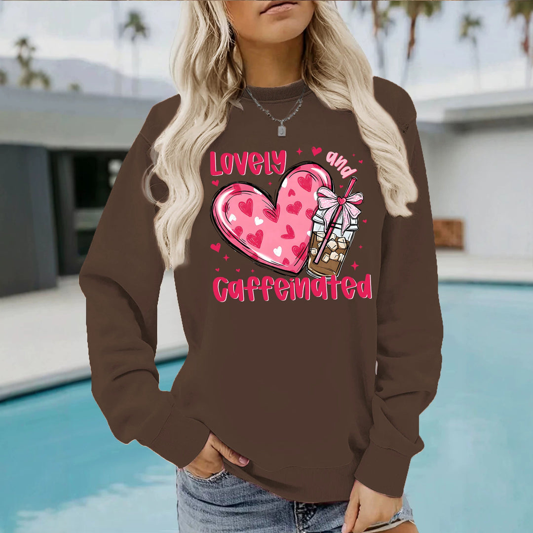 Loose velvet sweatshirt