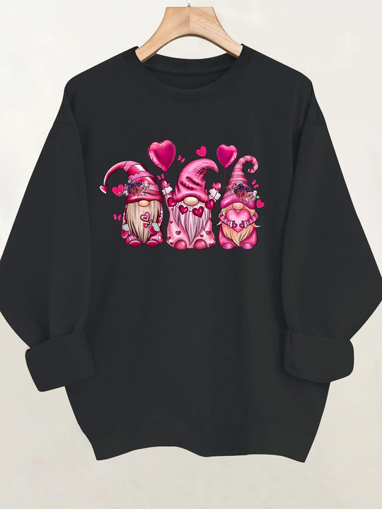 Round neck long sleeved sweatshirt