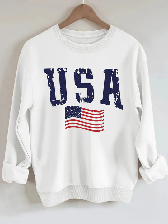 Round neck sweatshirt sports sweatshirt