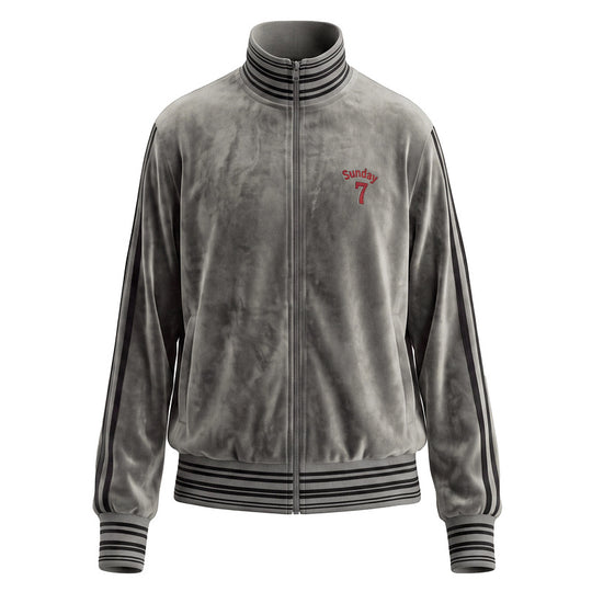 Retro velvet sports jacket with women&