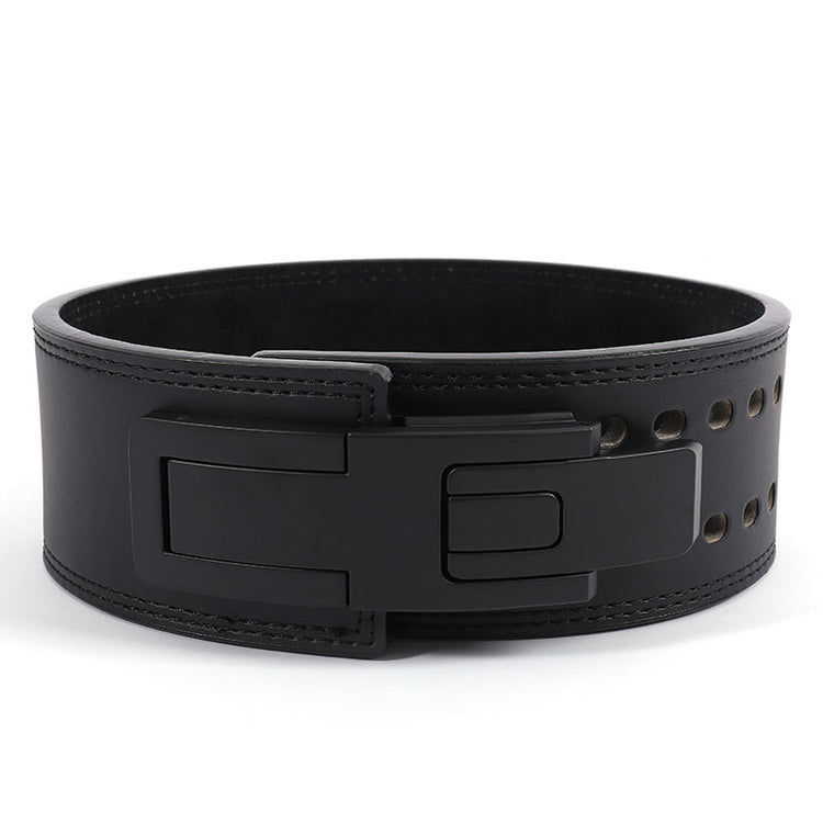 Fitness Leather Waist Belt Deep Squat Deadlift Weightlifting Support Belt Exercise Back Support Equipment