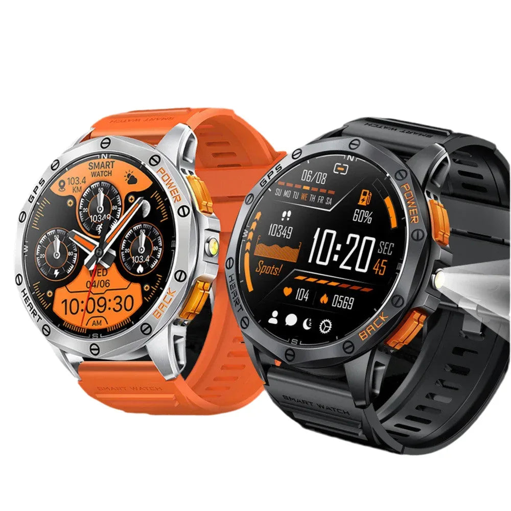 K67 Calling Compass AMOLED Smart Watch with Bluetooth Calling, Heart Rate Monitoring & IP68 Waterproof - Allen-Fitness