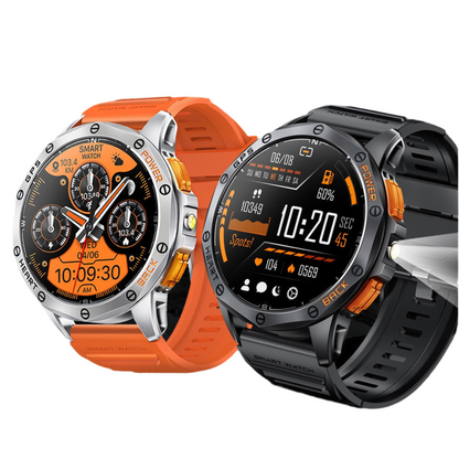 K67 Bluetooth Calling Compass AMOLED Smart Watch shown in various color options, appealing to diverse users.