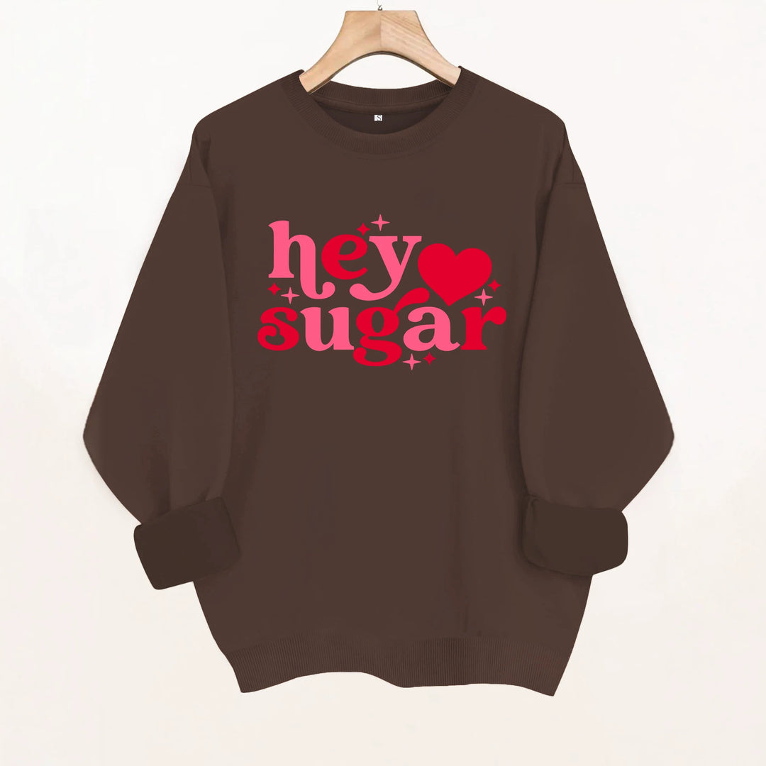 Round neck fleece hoodie