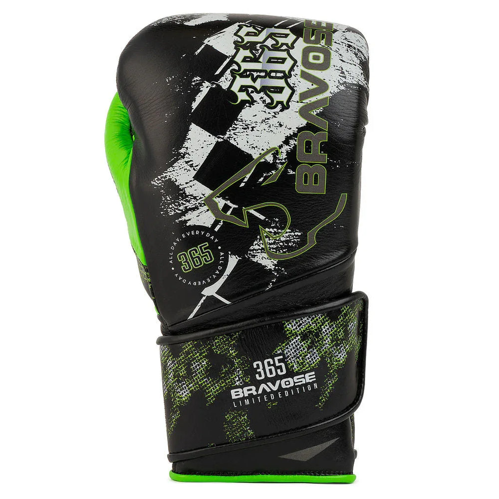 Bravose 16oz Velcro Boxing Gloves – Limited Edition Graffiti Design with Premium Synthetic Leather - Allen-Fitness
