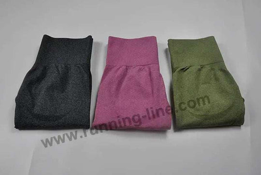 Seamless Yoga Pants - Moisture-Wicking Comfort in Stylish Brown for Gym and Everyday Wear - Allen-Fitness