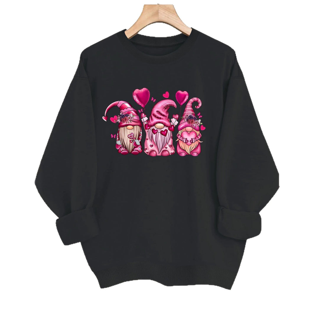 Round neck long sleeved sweatshirt