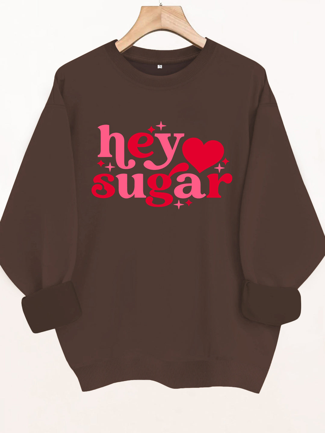 Round neck fleece hoodie