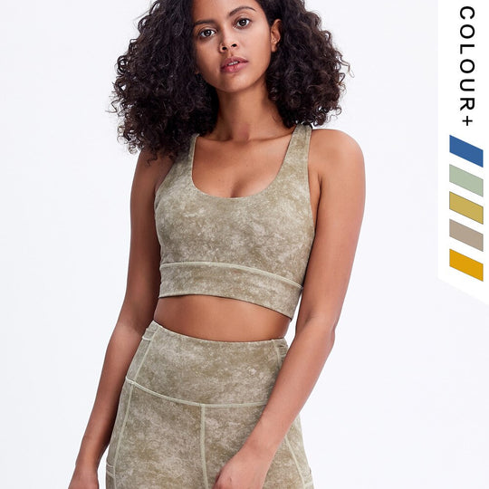 5 Colors Yoga Set Women Fitness Suits Bandage Yoga Sport Bra Tie Dye High Waist GYM Leggings Pants Fitness Suit Workout Leggings