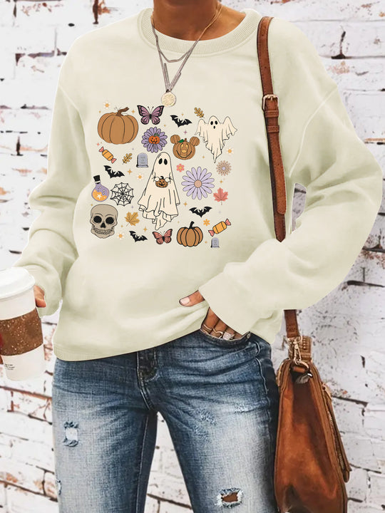Round neck sweatshirt sports sweatshirt