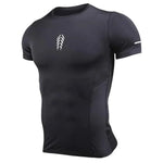 Short Sleeve Sports Tops Seamless Dry Fit Sports Mens Compression Gym Wear Men Gym Tights Gym Fitness Wear - Allen-Fitness