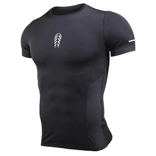 Custom Short Sleeve Sports Tops Seamless Dry Fit Sports Men's Compression Gym Wear Men Gym Tights Gym Fitness Wear