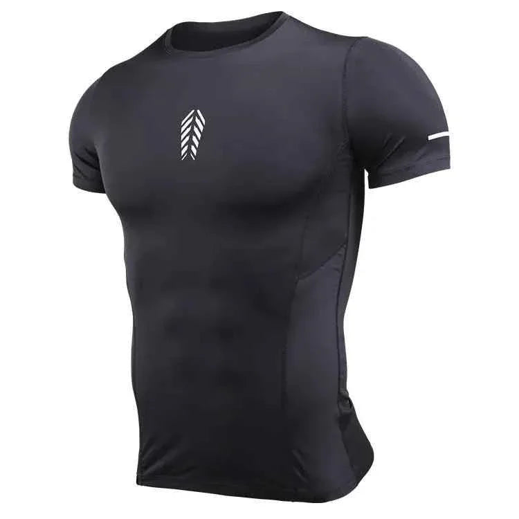 Custom Short Sleeve Sports Tops Seamless Dry Fit Sports Men's Compression Gym Wear Men Gym Tights Gym Fitness Wear