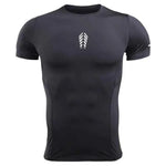 Short Sleeve Sports Tops Seamless Dry Fit Sports Mens Compression Gym Wear Men Gym Tights Gym Fitness Wear - Allen-Fitness