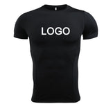 Short Sleeve Sports Tops Seamless Dry Fit Sports Mens Compression Gym Wear Men Gym Tights Gym Fitness Wear - Allen-Fitness