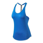 Yoga Top Vest Sports Shirt Women Backless Fitness Running Gym Crop Sleeveless Tank Tops - Allen-Fitness