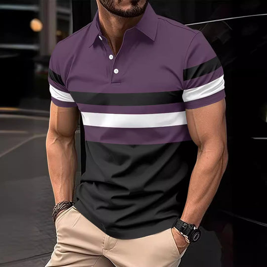 Polo striped men&
