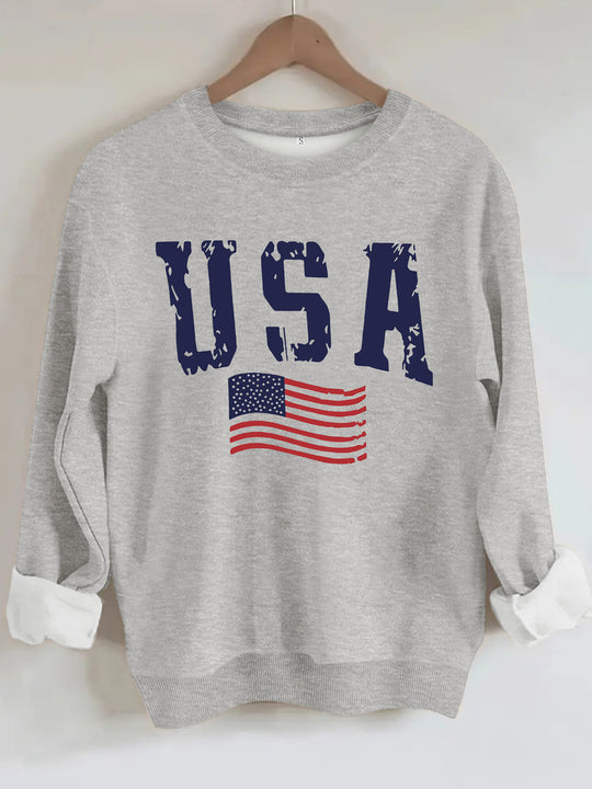 Round neck sweatshirt sports sweatshirt