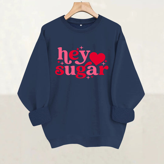 Round neck fleece hoodie