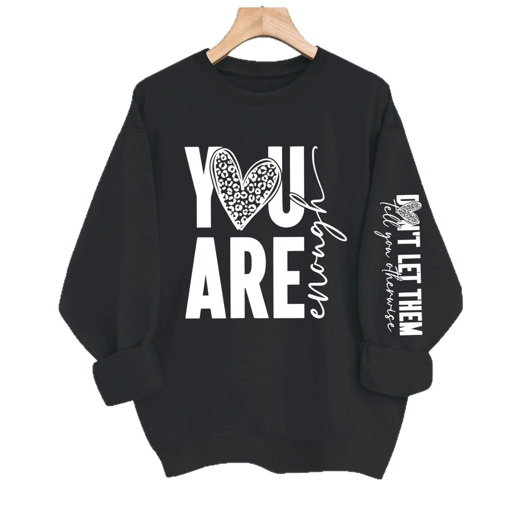 Round neck fleece hoodie
