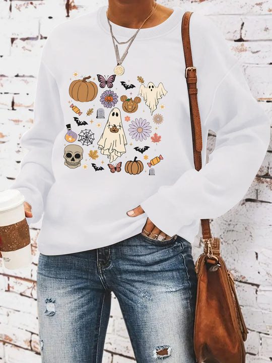 Round neck sweatshirt sports sweatshirt