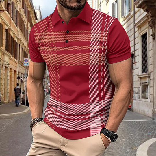 POLO printed striped men&