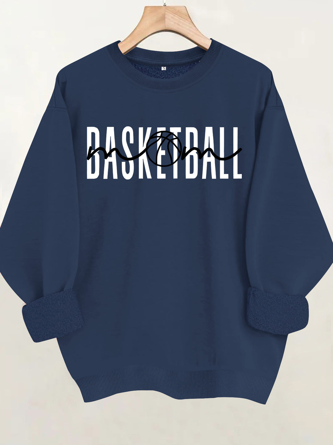 Loose velvet sweatshirt