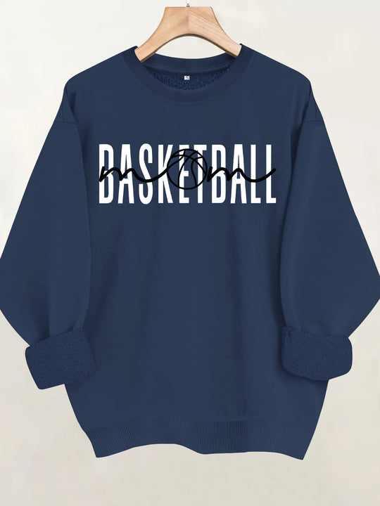 Loose velvet sweatshirt
