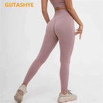 Gutashye Seamless Legging Yoga Pants Sports Clothing Solid High Waist Full Length Workout Leggings. - Allen-Fitness
