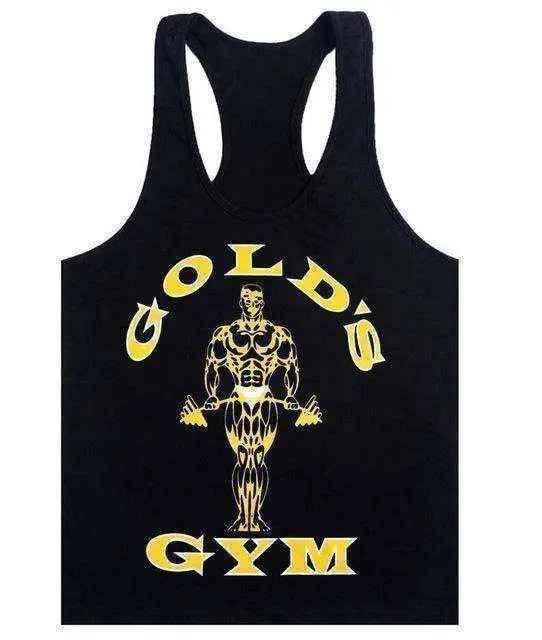 Golds Gym Tank Top for Men - 100% Cotton, Aesthetic Style - Allen-Fitness